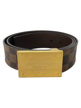 Louis Vuitton Belt 100 Dark Brown Damier